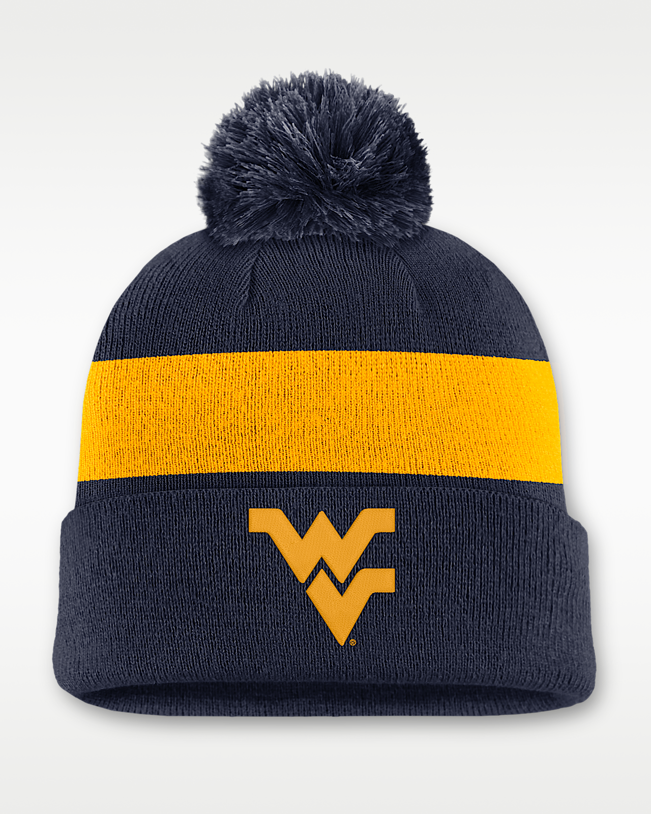 Женские  West Virginia Peak Nike College Cuffed Beanie