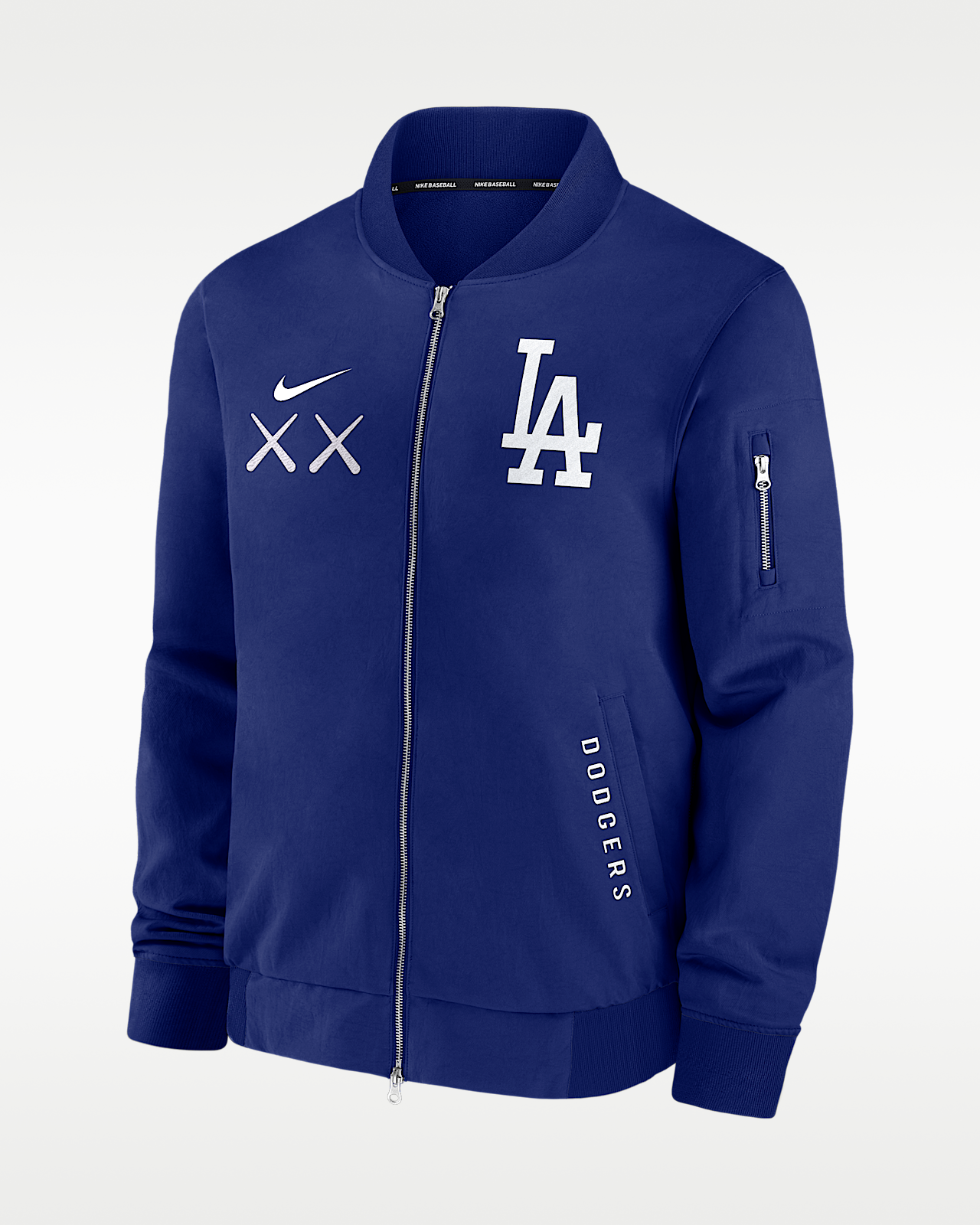 Мужская куртка Los Angeles Dodgers Dugout Nike x KAWS MLB Full-Zip Bomber