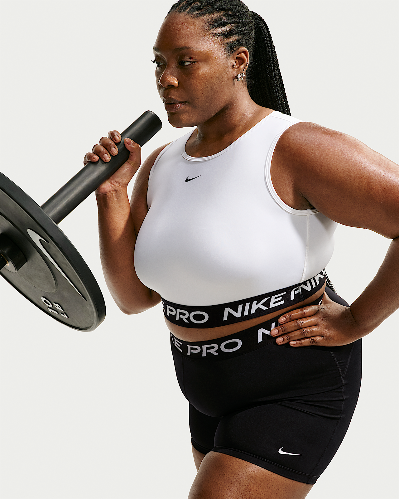 Женские  Nike Pro Dri-FIT Cropped Tank Top (Plus Size)