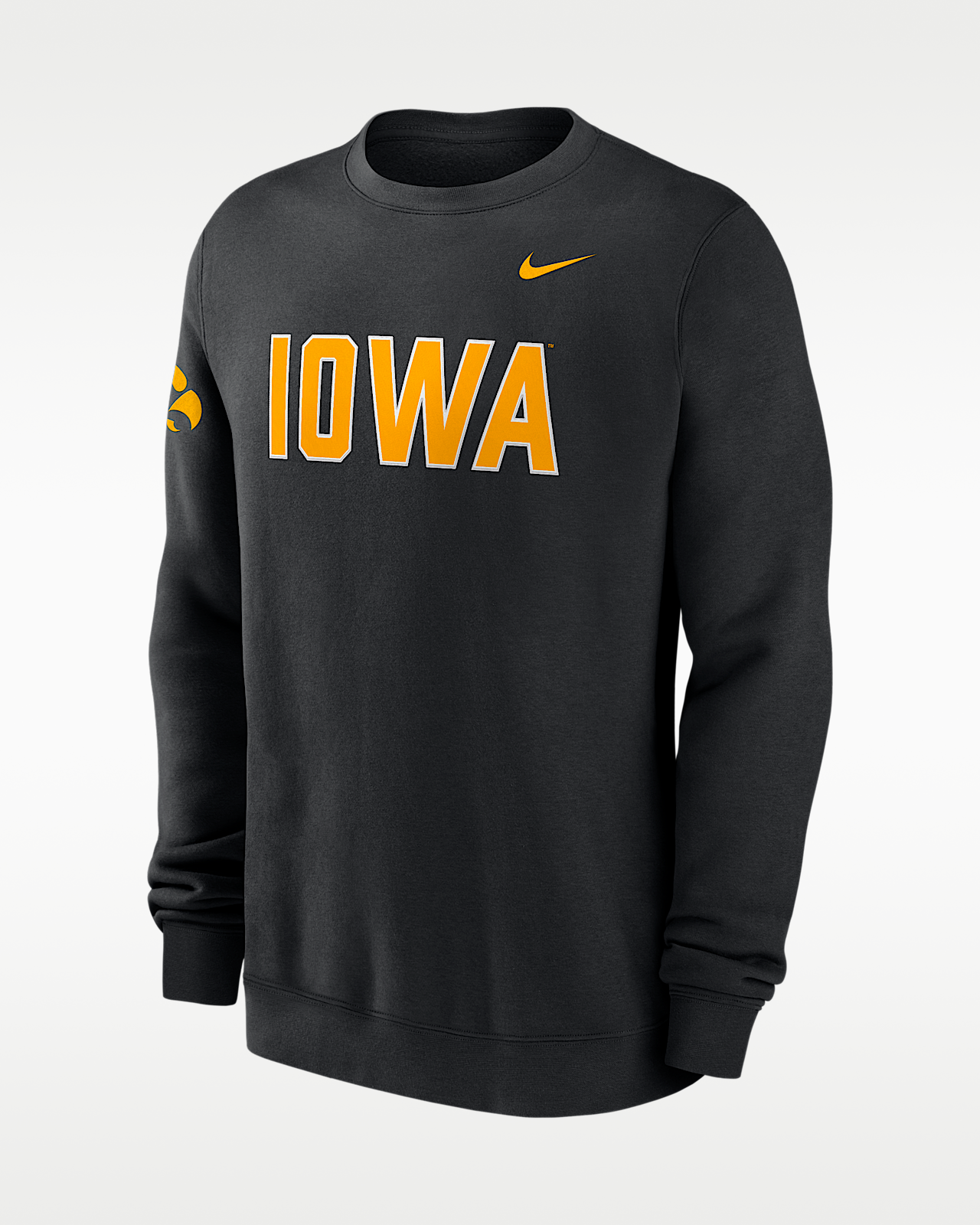 Мужские  Iowa Sideline Club Nike College Pullover Crew