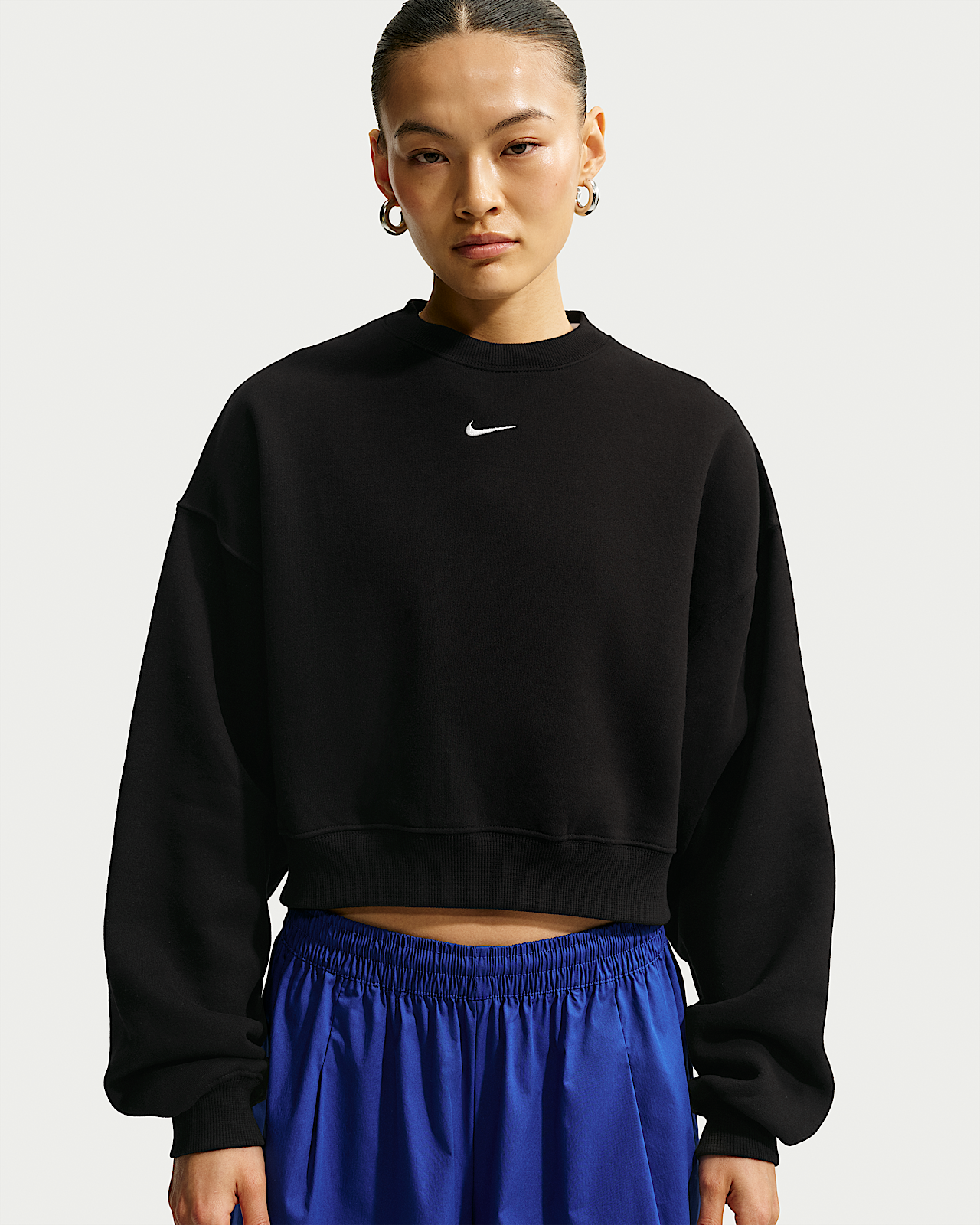 Женские  Nike Studio Fleece Medium Weight Oversized Cropped Crew