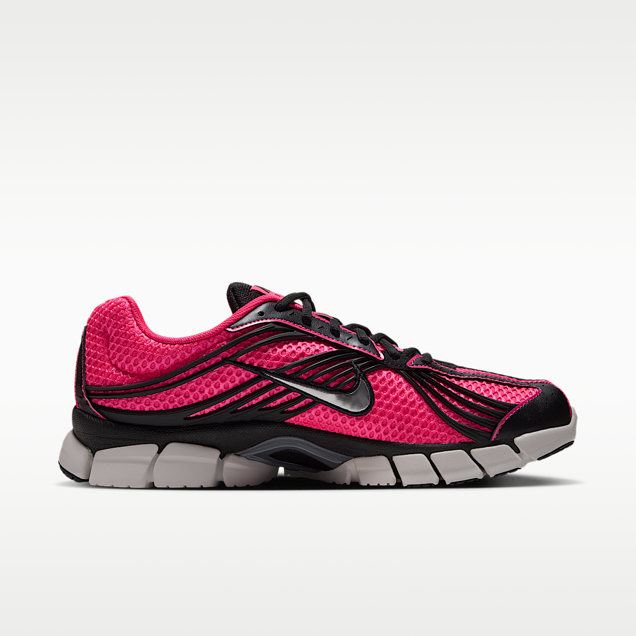 Nike  sneaker Hyper Pink/Zwart/Summit White/Metallic Silver