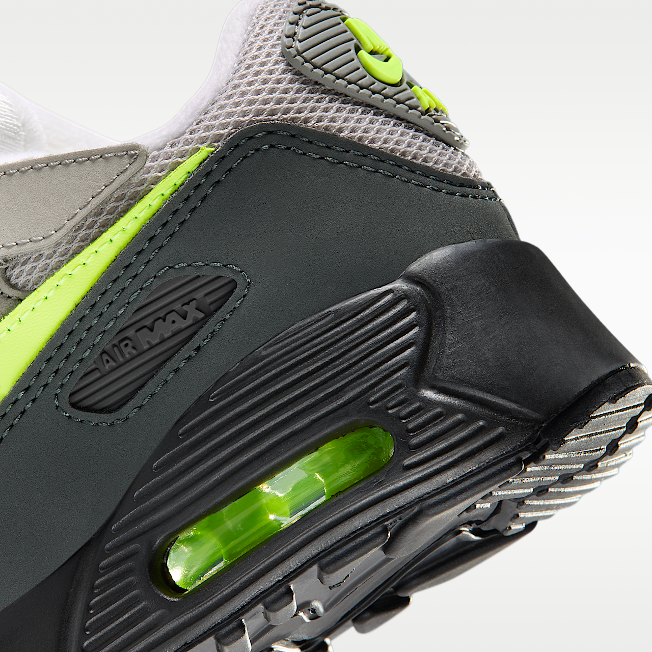 Nike Air Max sneaker Zwart/Anthracite/Light Charcoal/Neon Yellow