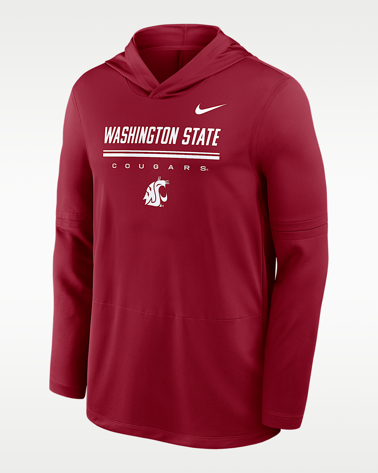 Мужские  Washington State Sideline Nike Dri-FIT College Long-Sleeve Hooded Top