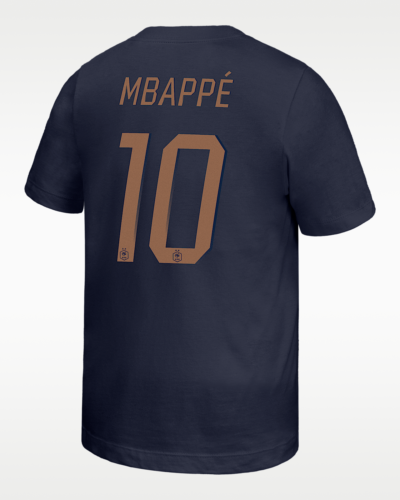 Детская футболка Kylian Mbappé FFF Big Kids' Nike Soccer