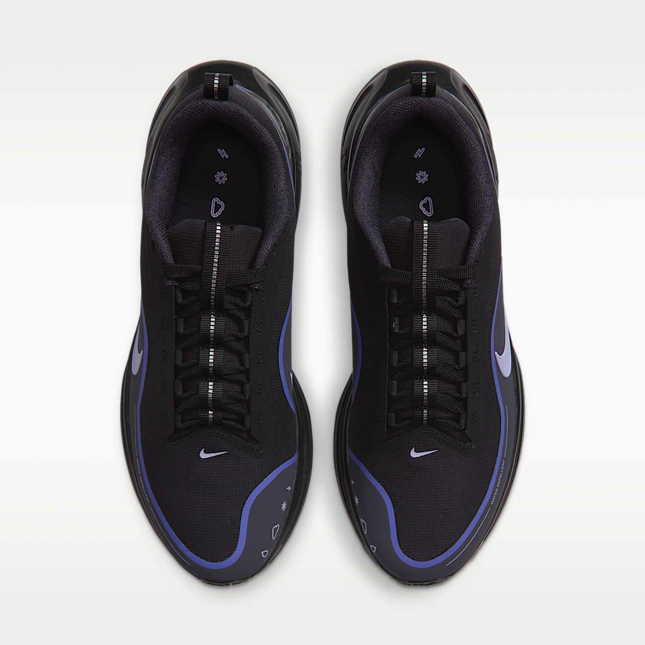Nike  sneaker Zwart/Persian Violet/Gridiron/Purple Pulse