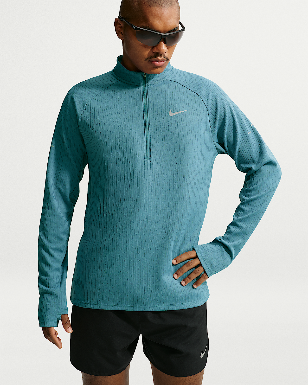 Мужские  Nike Stride Aero-FIT 1/2-Zip Mid Layer