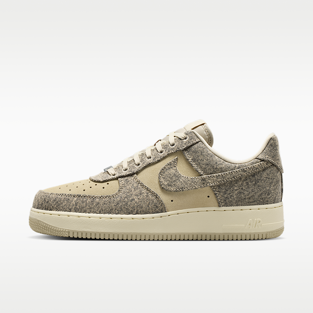 Air Force 1 '07 LV8 "Denim" (Desert Khaki/Light Khaki/Metallic Silver/Desert Khaki)