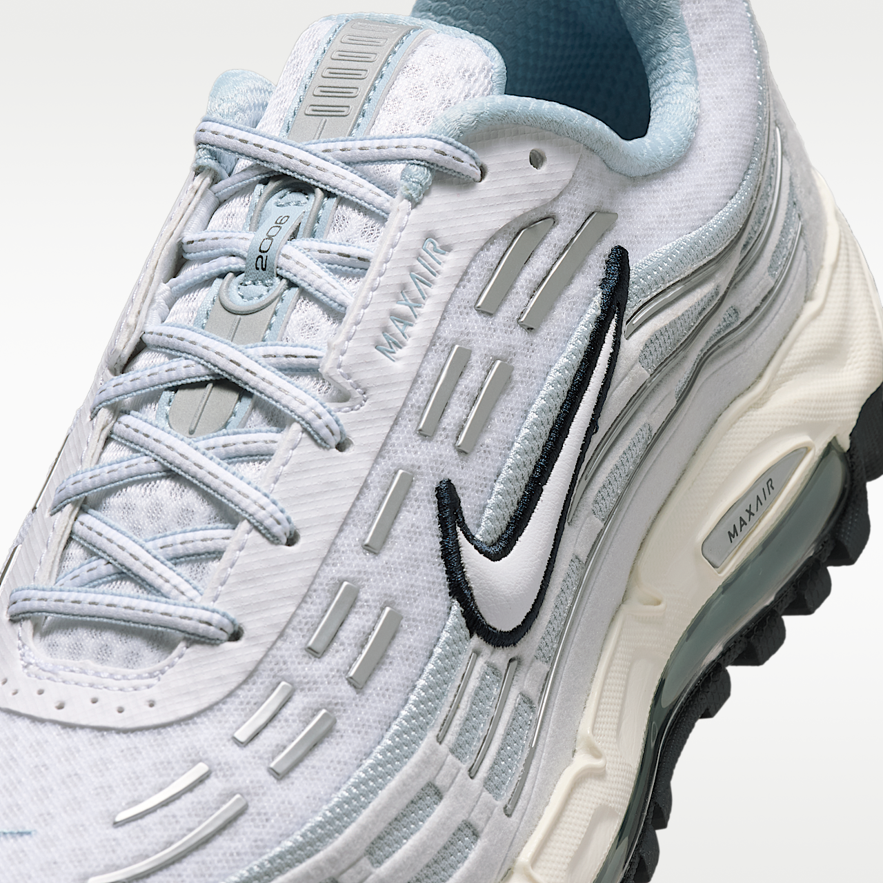 Nike Air Max sneaker Wit/Pure Platinum/Metallic Silver/Dark Obsidian