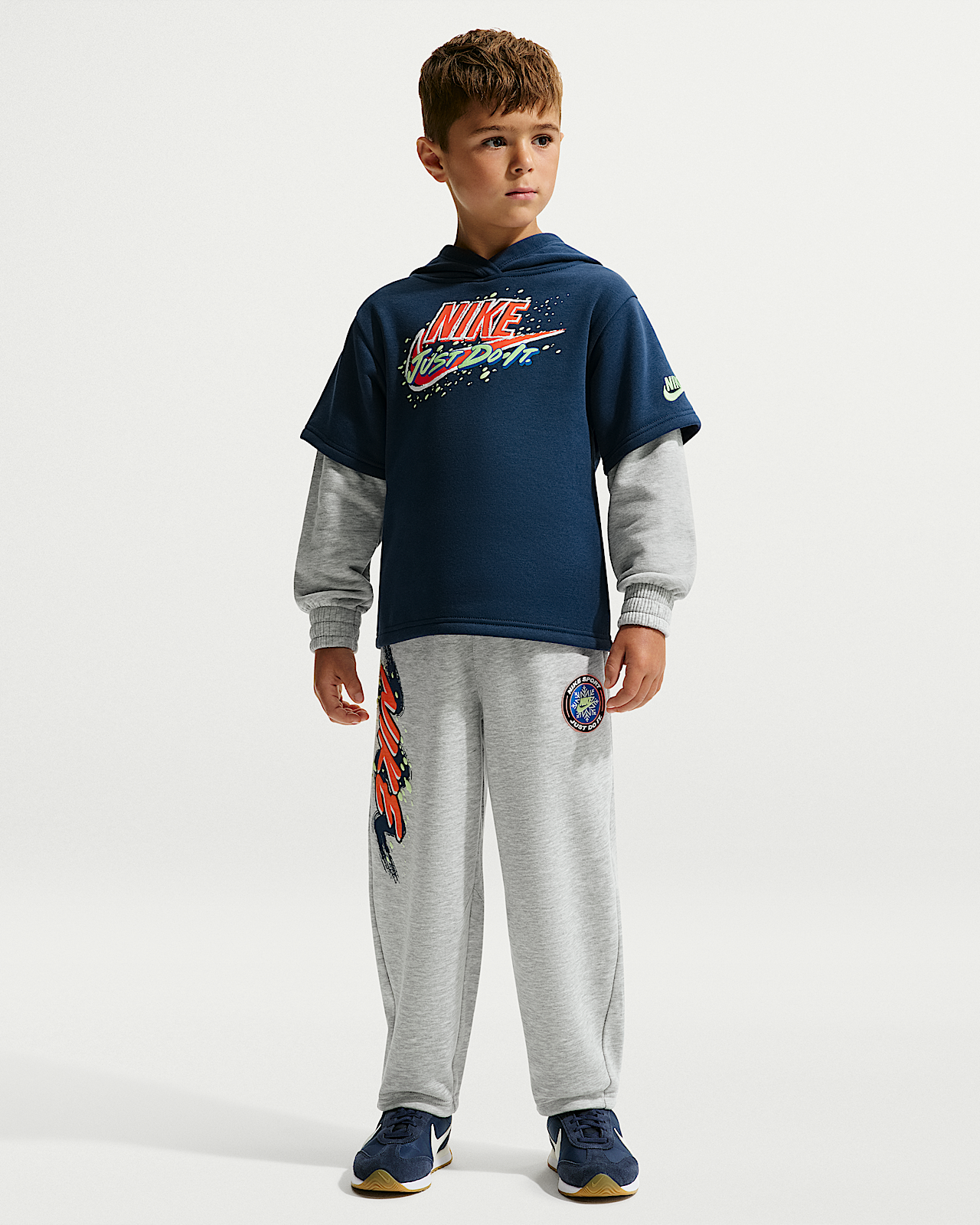 Детские  Nike Sportswear Little Kids' Snow Motion Twofer Fleece 2-Piece Set