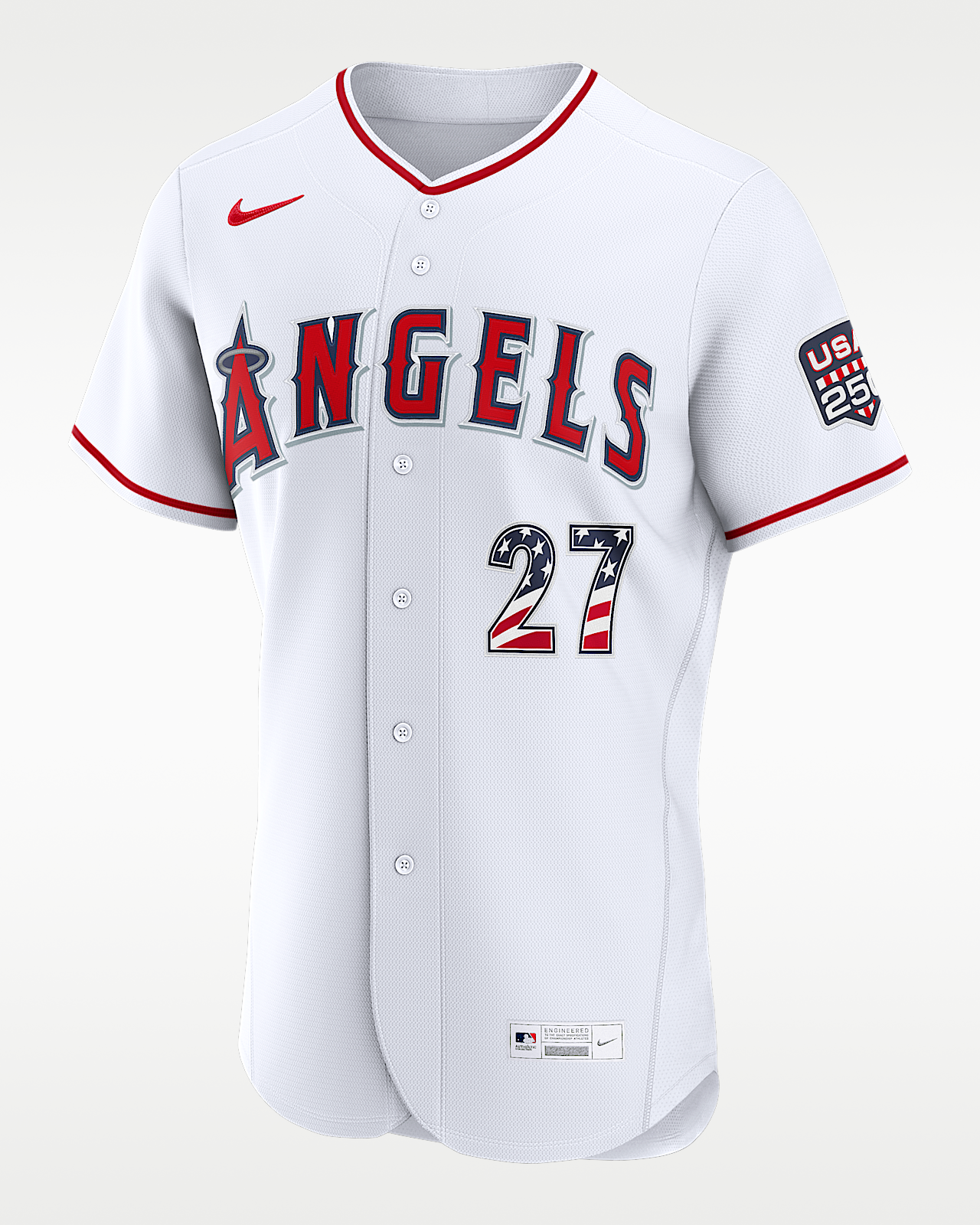 Мужские джерси Mike Trout Los Angeles Angels USA 250 Nike MLB Authentic Jersey