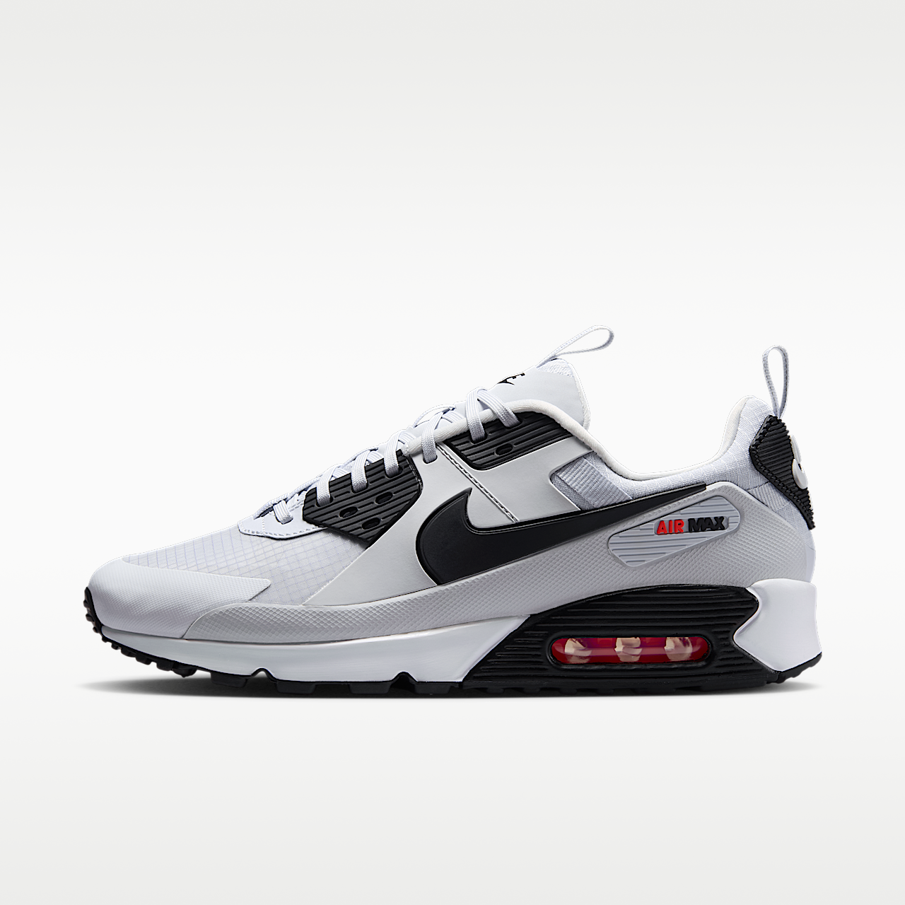 Nike Air Max 90 Drift sneaker Pure Platinum/Bright Crimson/Zwart
