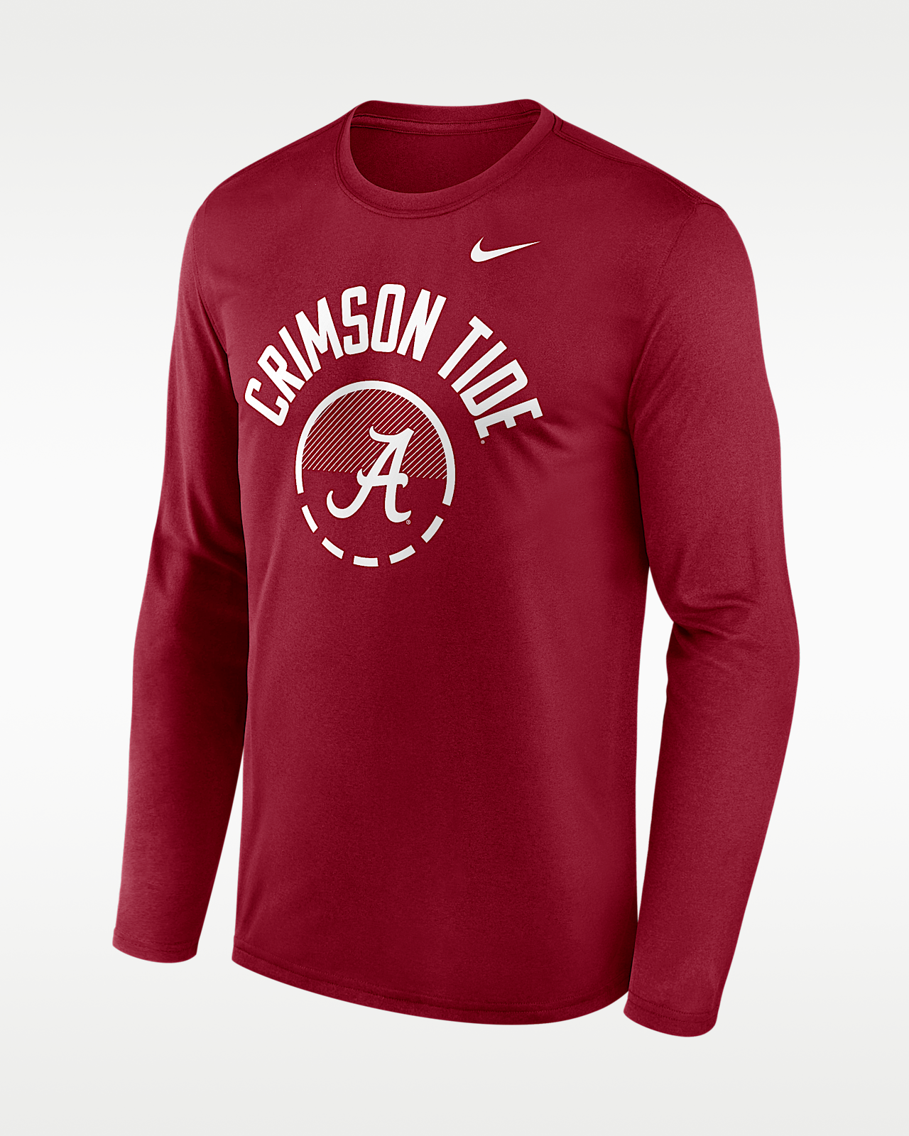 Мужская футболка Alabama Courtside Nike Dri-FIT College Long-Sleeve