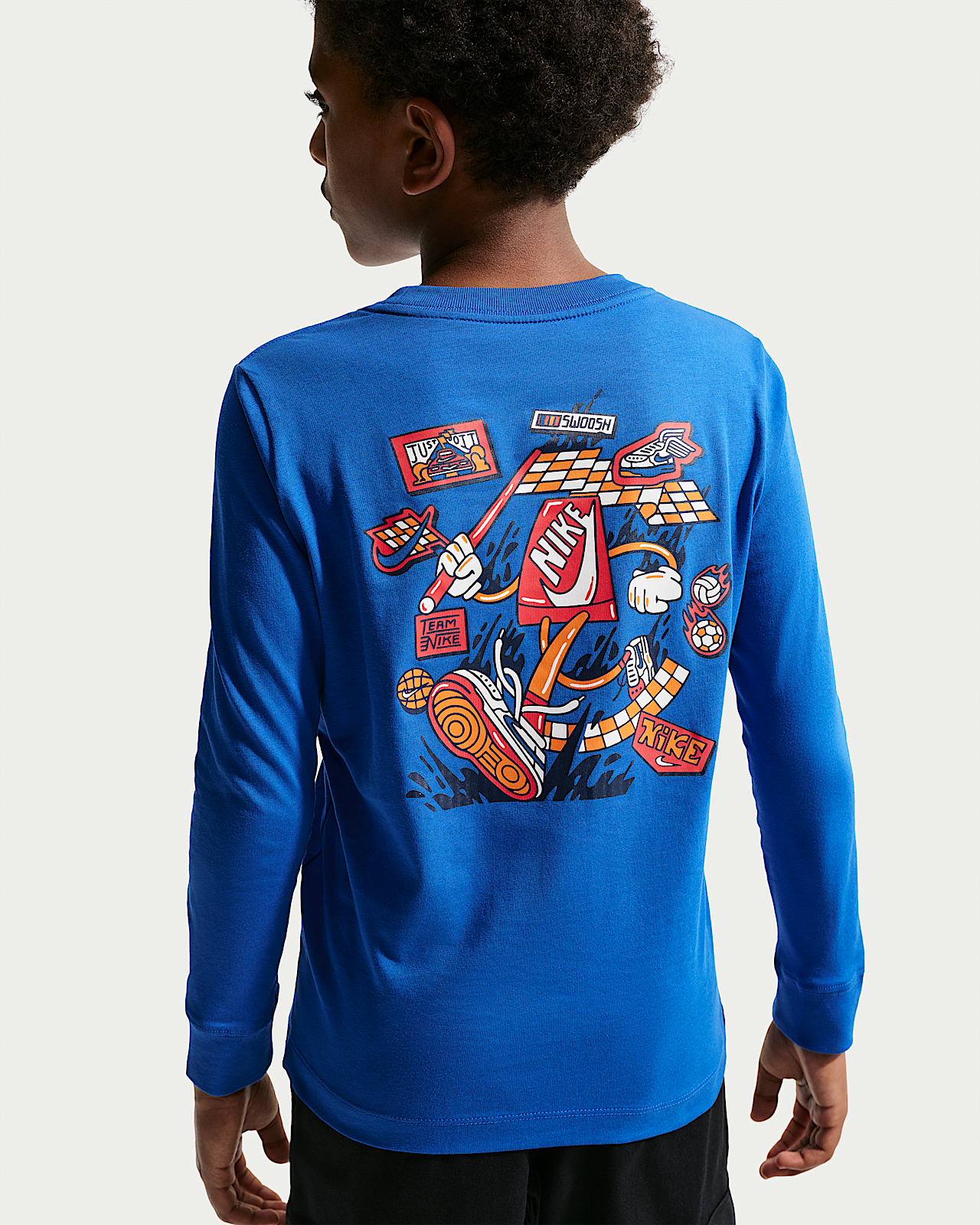 Детская футболка Nike Sportswear Big Kids' Long-Sleeve