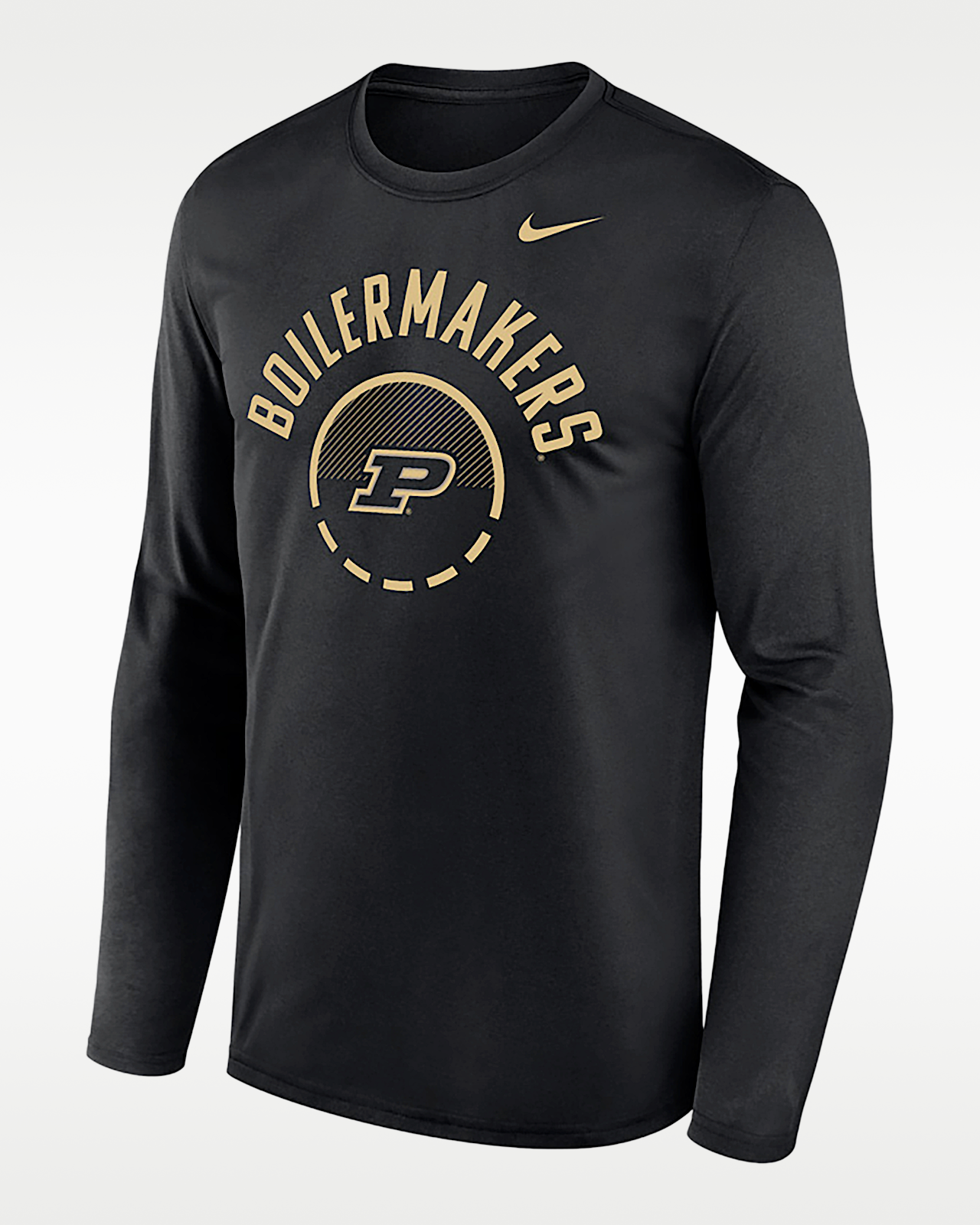 Мужская футболка Purdue Basketball Shoot Around Legend Nike Dri-FIT College Long-Sleeve для баскетбола