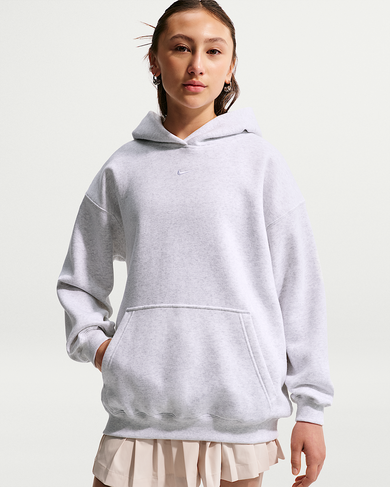 Детское худи Nike Sportswear Studio Fleece Girls' Oversized Pullover Hoodie