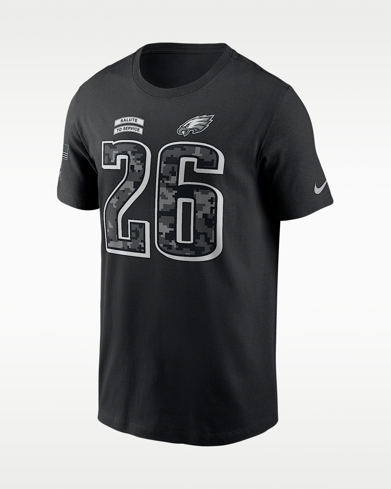 Мужская футболка Saquon Barkley Philadelphia Eagles Salute to Service Nike NFL