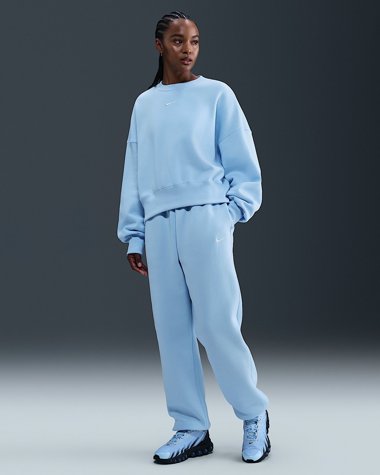 Женские  Nike Sportswear Phoenix Fleece High-Waisted Oversized Sweatpants