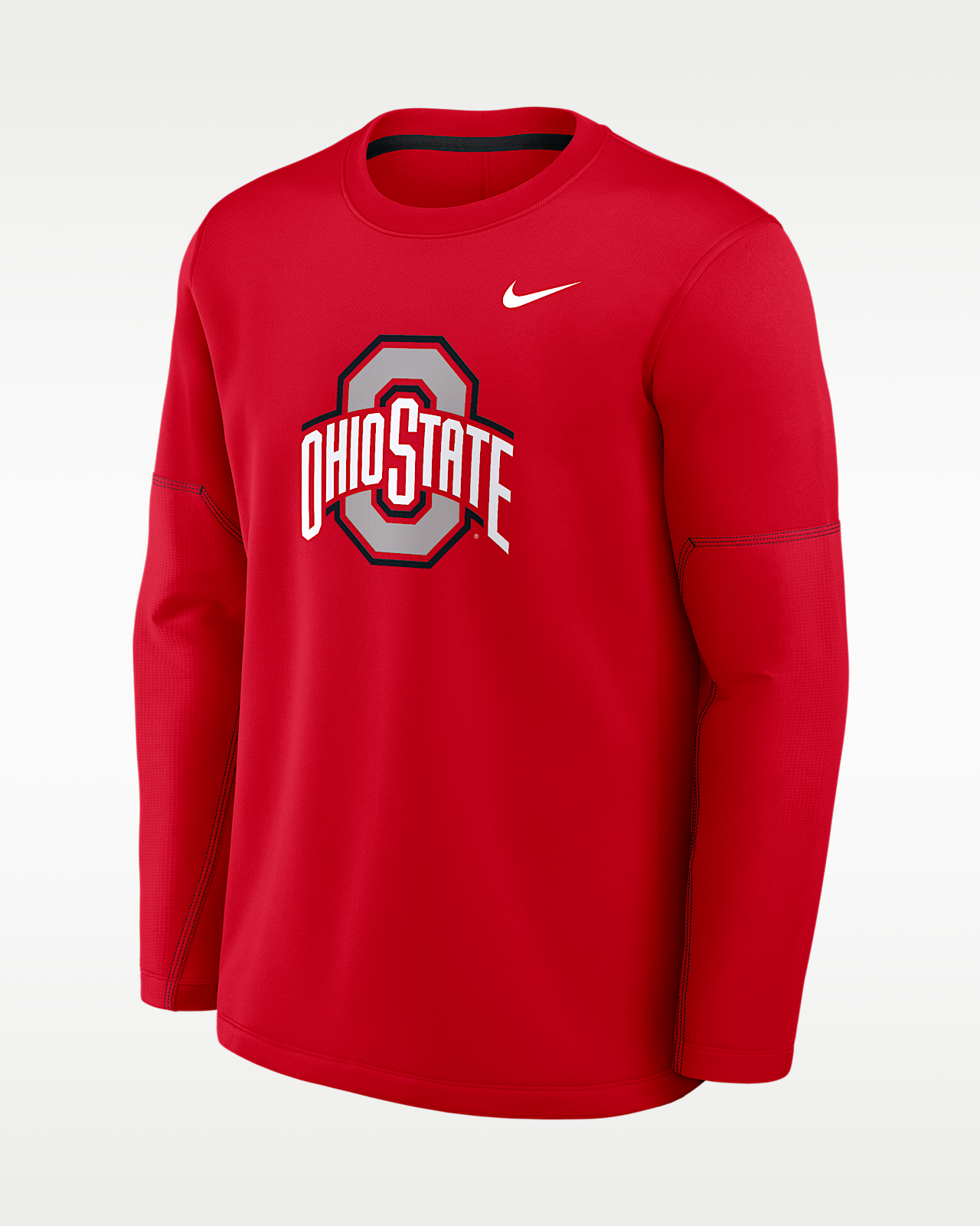 Мужская футболка Ohio State Sideline Coaches Nike Therma-FIT College Long-Sleeve