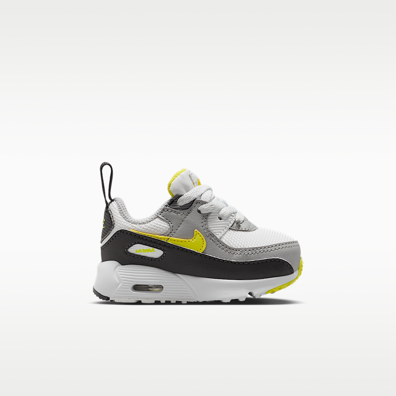 Nike Air max 90 sneaker Off White/Dark Smoke Grey/Light Smoke Grey/Sonic Yellow
