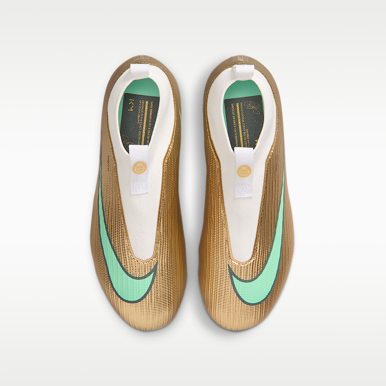 Nike  sneaker Metallic Gold/Green Glow