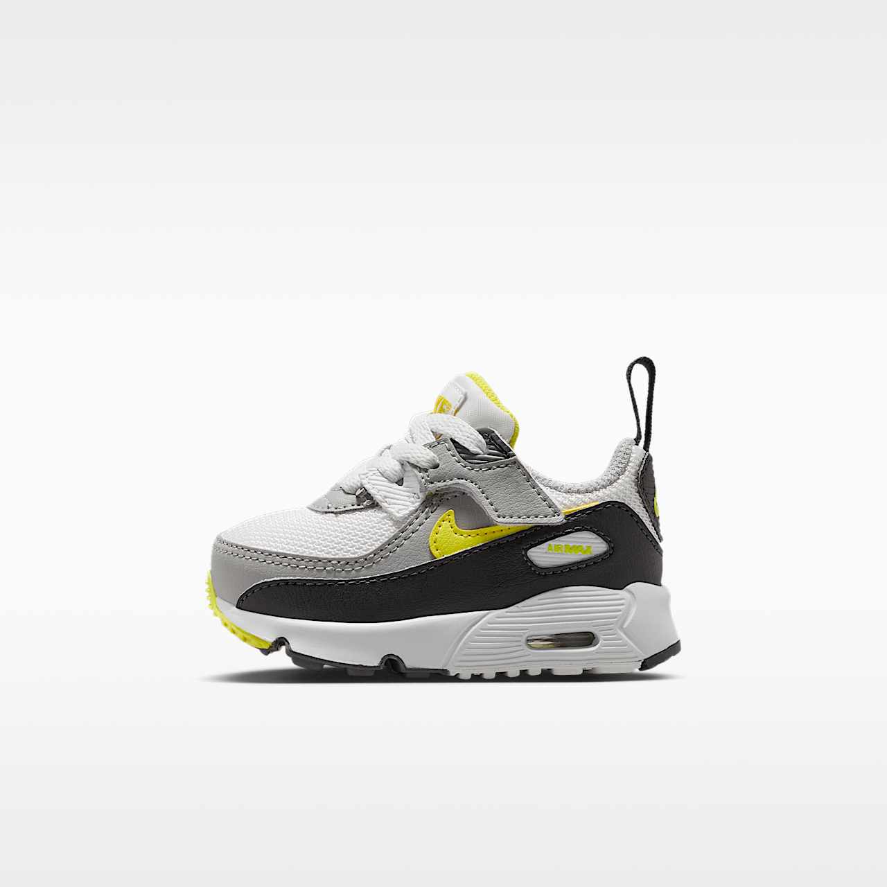 Nike Air max 90 sneaker Off White/Dark Smoke Grey/Light Smoke Grey/Sonic Yellow