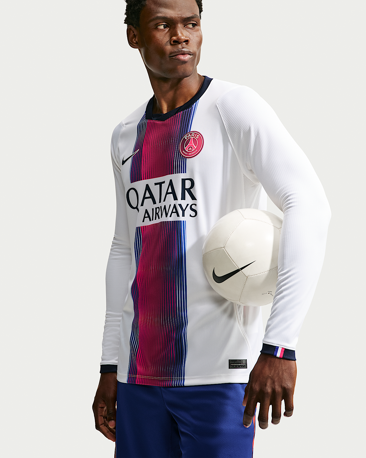 Мужские джерси Paris Saint-Germain 2026/27 Stadium Away Nike Dri-FIT Soccer Replica Long-Sleeve Jersey