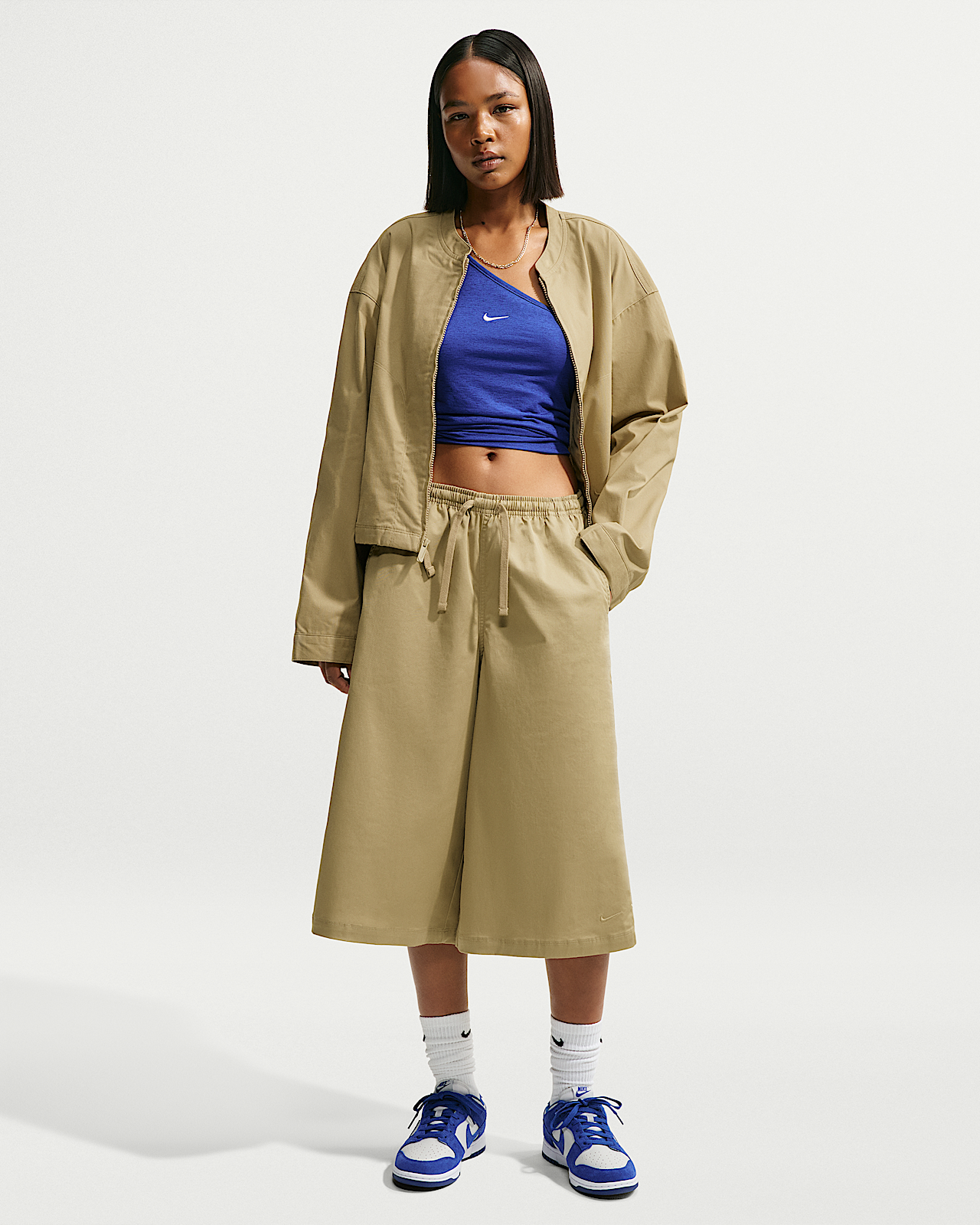 Женские шорты Nike Sportswear Oversized Mid-Rise Parachute Shorts