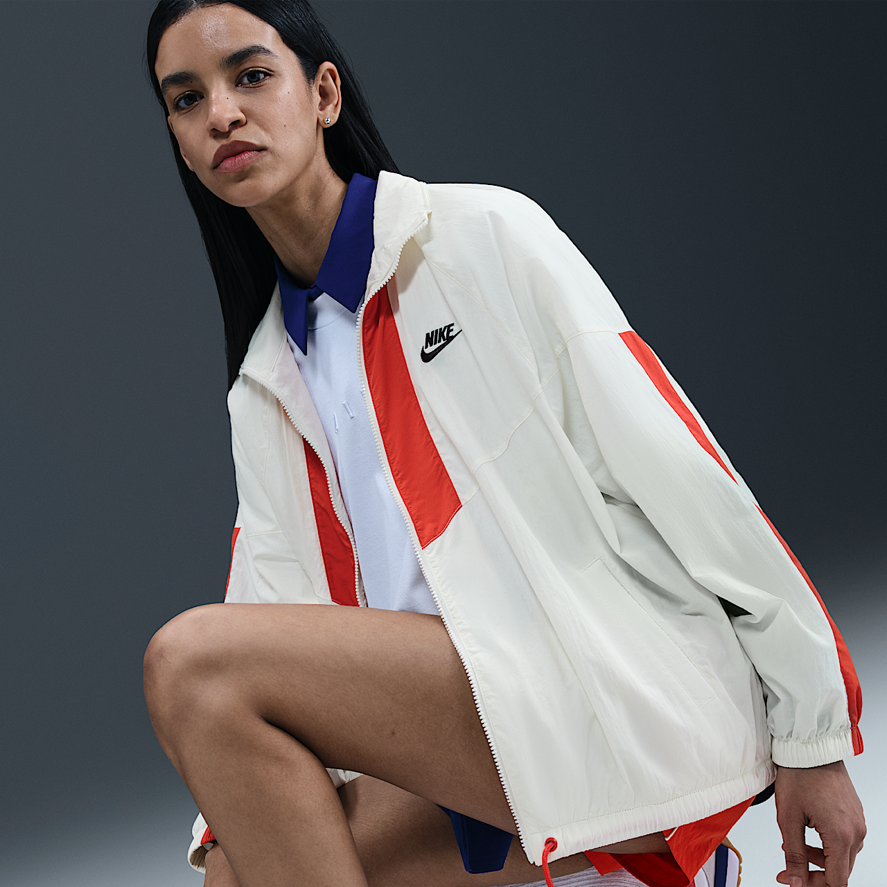 Nike  sneaker Sail/Picante Red/Zwart