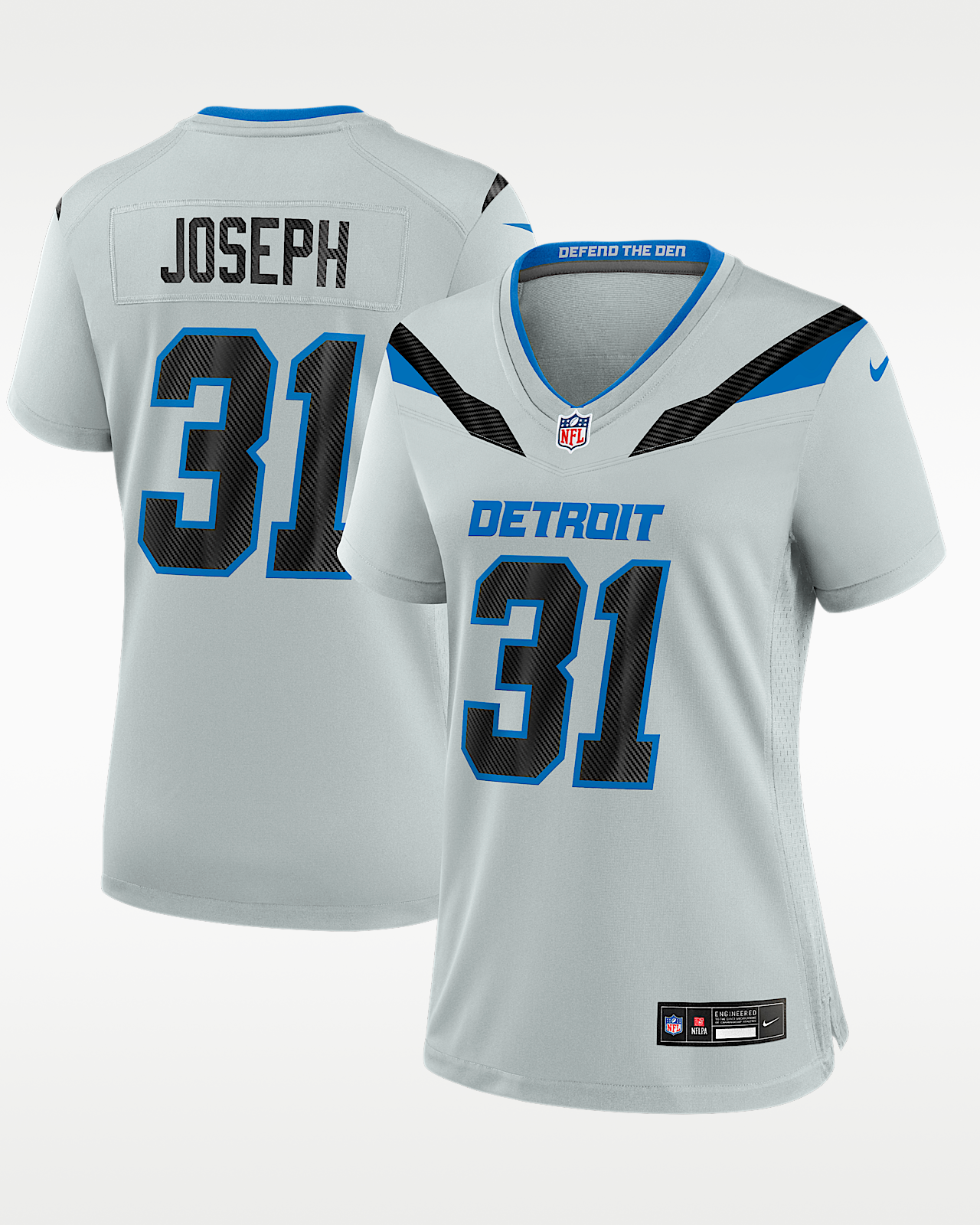 Женские джерси Kerby Joseph Detroit Lions Rivalries Collection Nike NFL Game Jersey