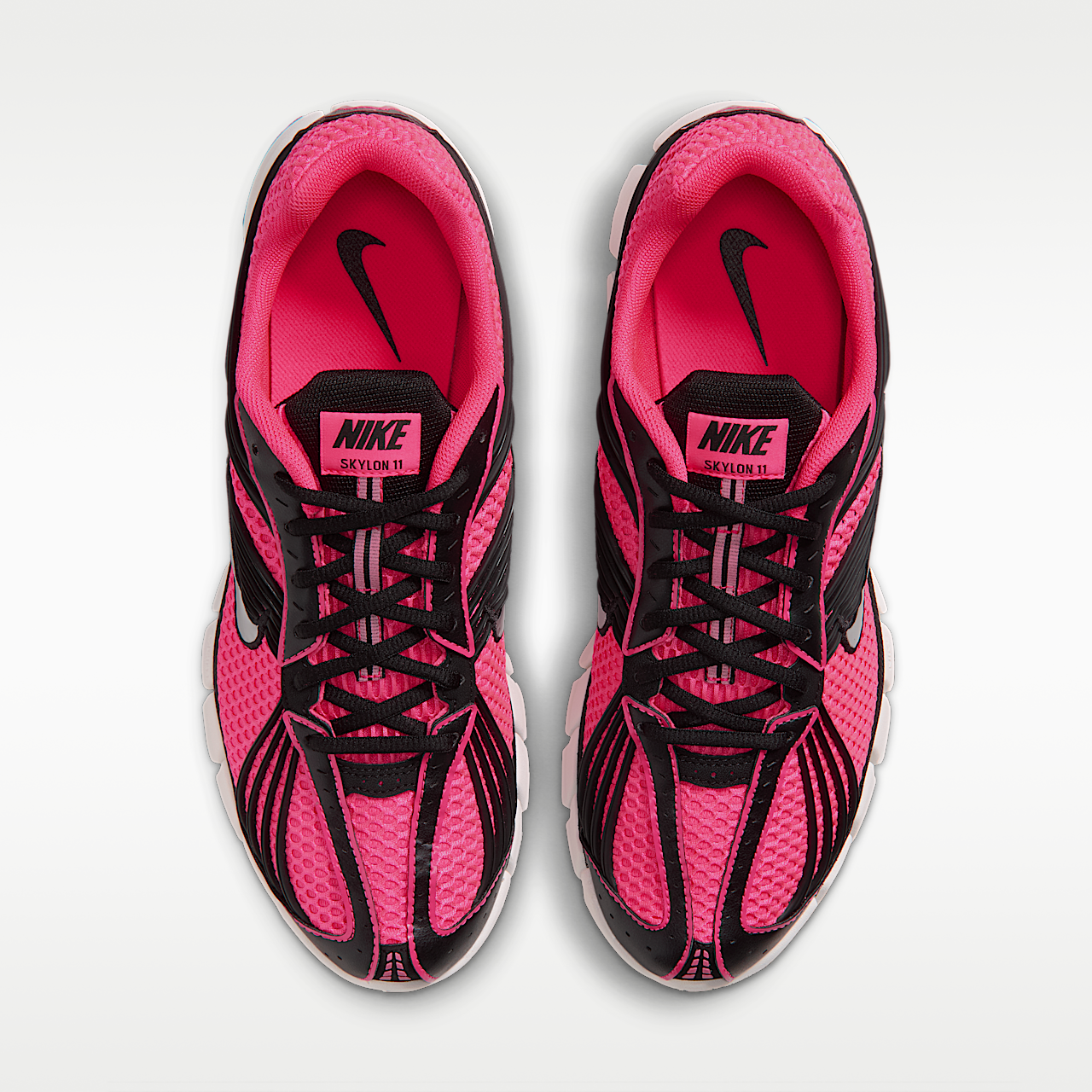 Nike  sneaker Hyper Pink/Zwart/Summit White/Metallic Silver