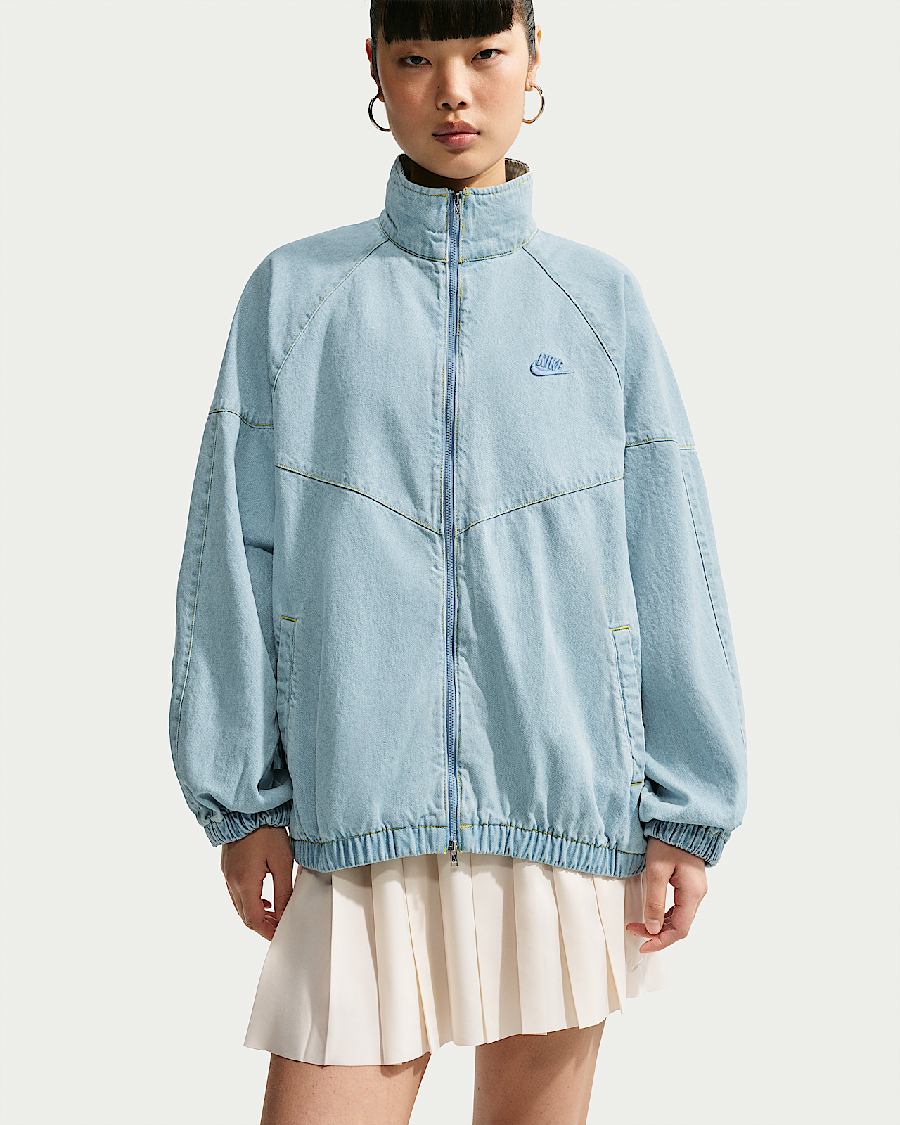 Женская куртка Nike Windrunner Oversized Denim для бега