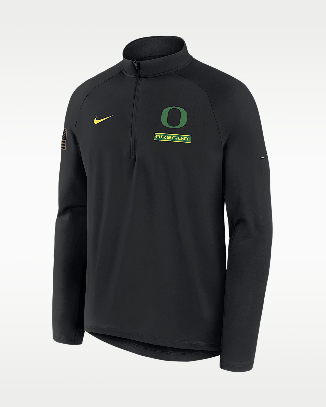 Мужские  Oregon 2026 Military Appreciation Stride Nike Dri-FIT College 1/2-Zip Long-Sleeve Top