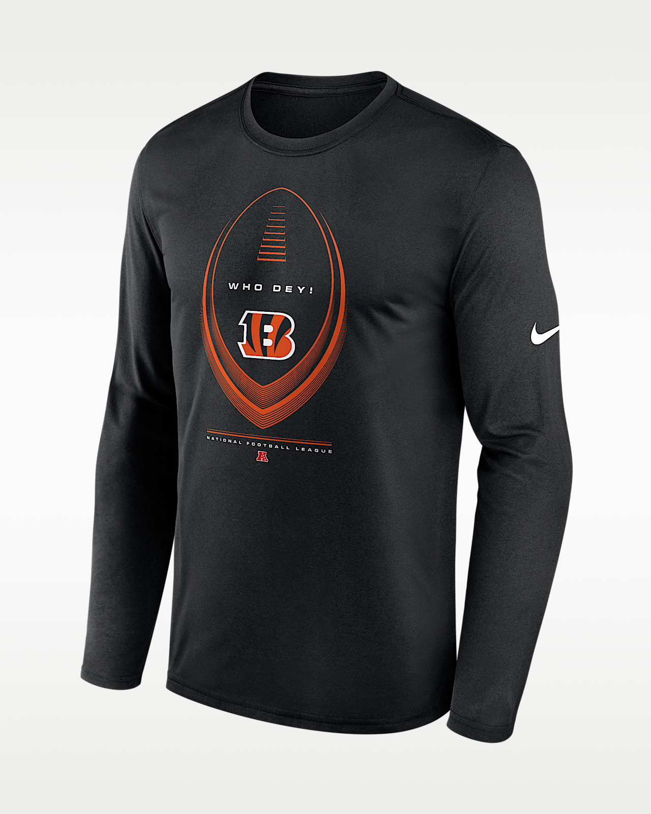 Мужская футболка Cincinnati Bengals Legend Icon Nike Dri-FIT NFL Long-Sleeve