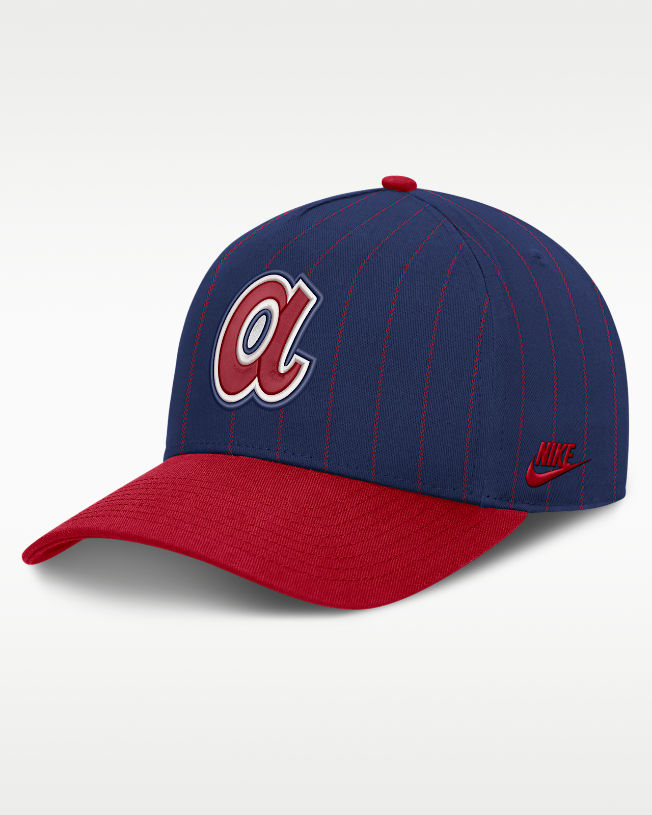 Мужские  Atlanta Braves Cooperstown Rise Nike MLB A-Frame Adjustable Hat