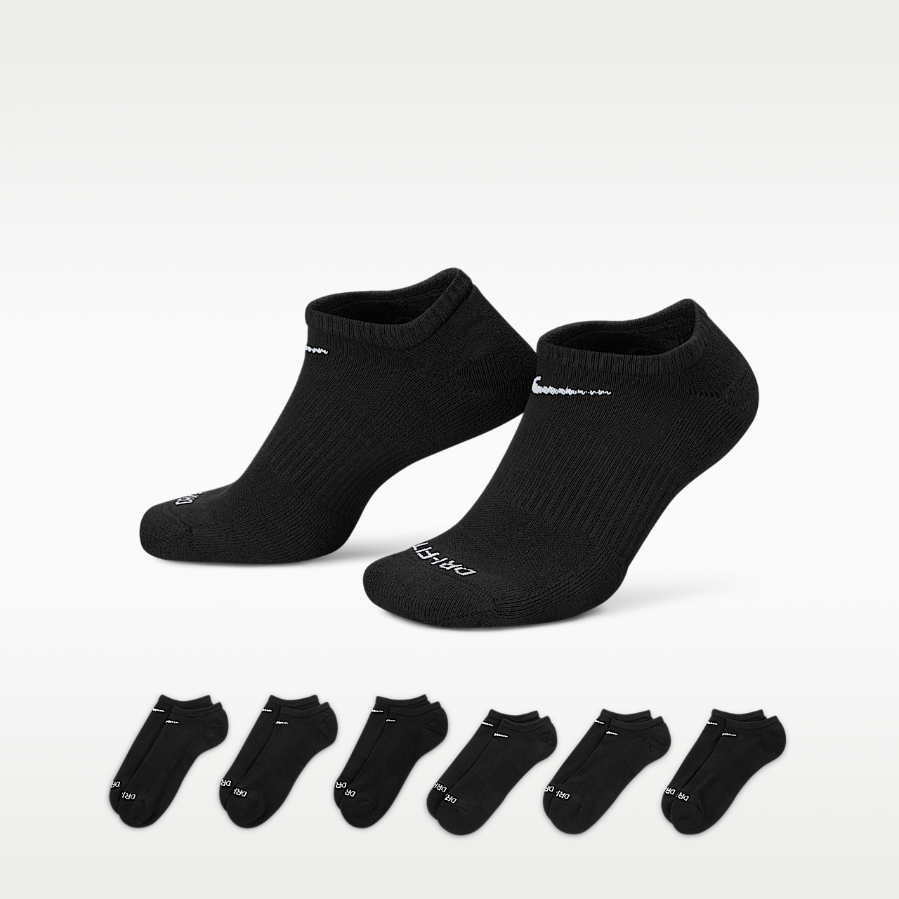 Nike Everyday Plus Cushioned (Black/White)
