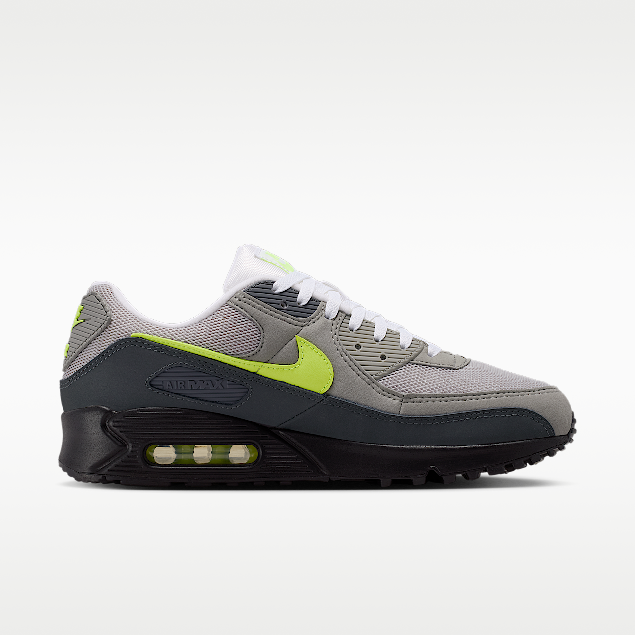 Nike Air Max sneaker Zwart/Anthracite/Light Charcoal/Neon Yellow