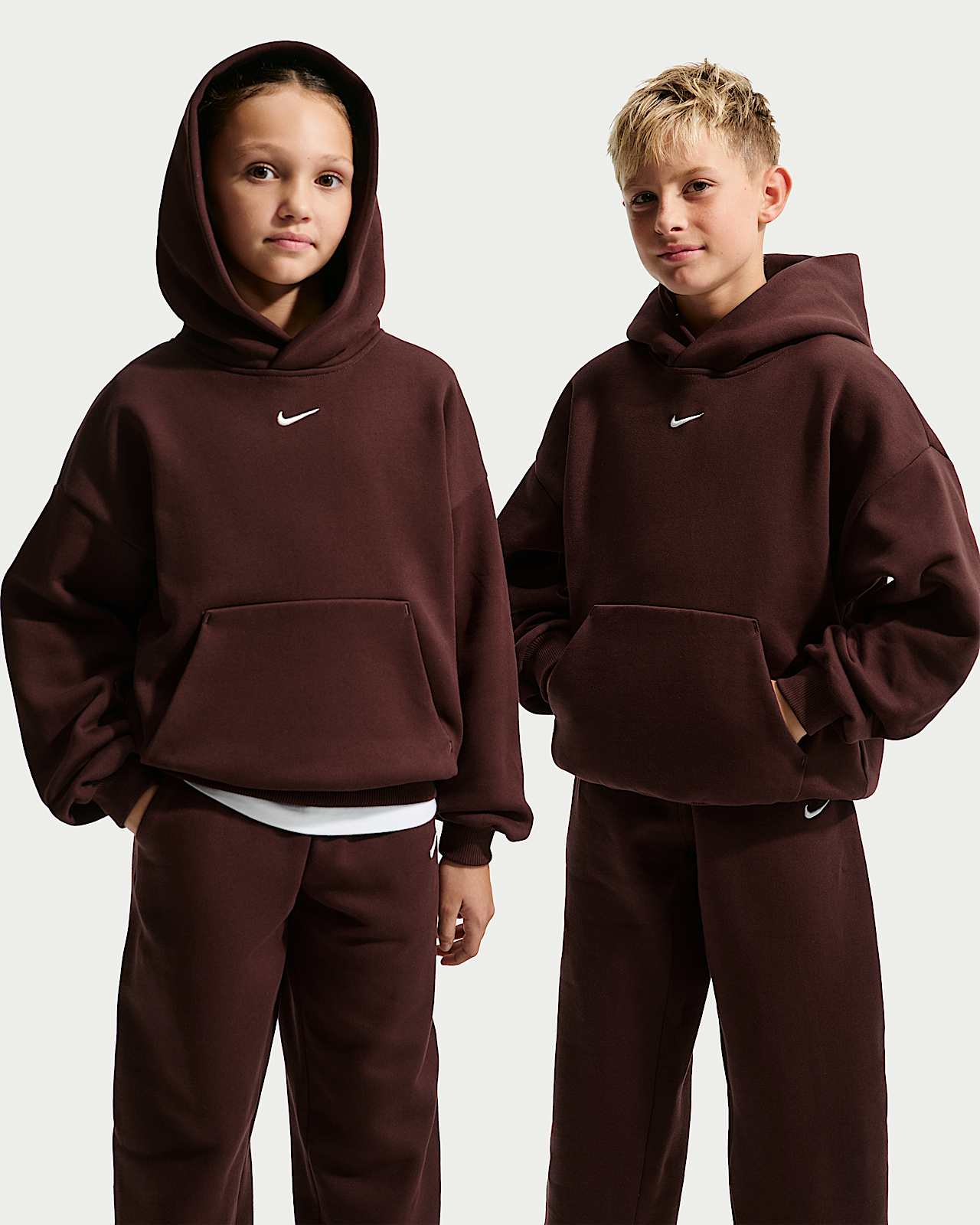 Детское худи Nike Solo Swoosh Big Kids' Fleece Pullover Hoodie