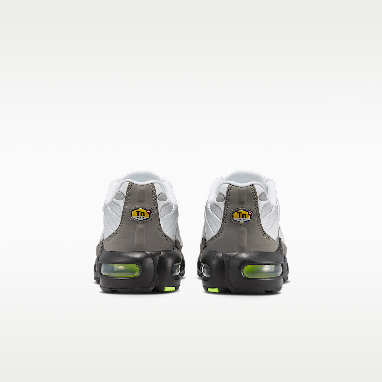 Nike Air Max Plus sneaker Wit/Pearl Grey/Zwart/Neon Yellow