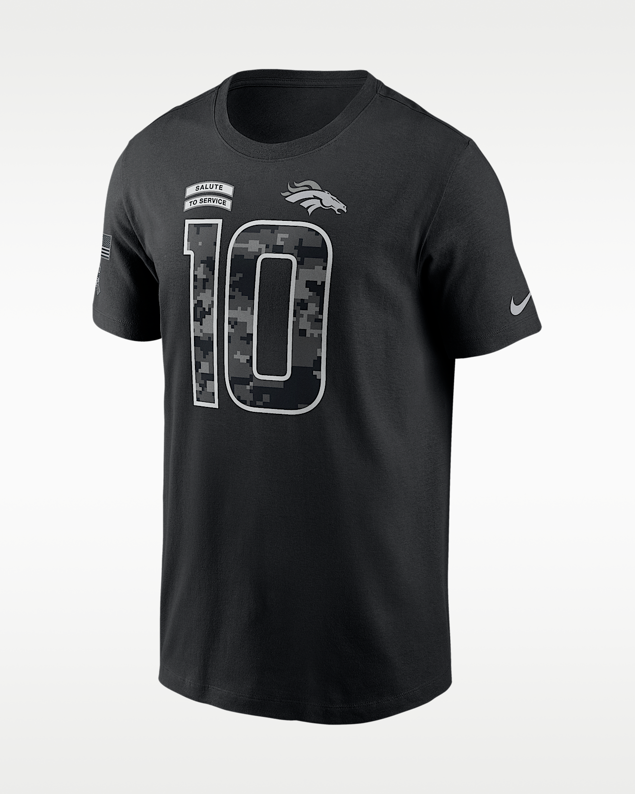 Мужская футболка Bo Nix Denver Broncos Salute to Service Nike NFL