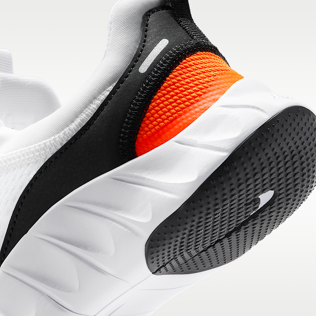 Nike Free sneaker Wit/Safety Orange/Zwart