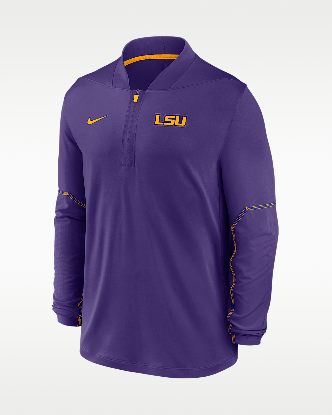 Мужские  LSU Sideline Nike Dri-FIT College 1/2-Zip Top