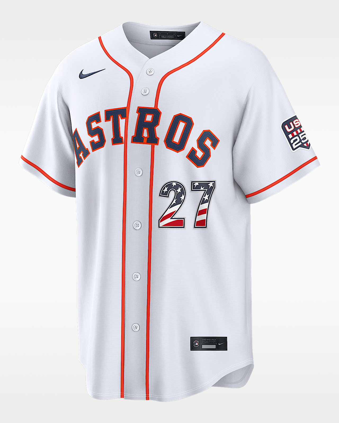 Мужские джерси Jose Altuve Houston Astros USA 250 Nike MLB Stadium Jersey