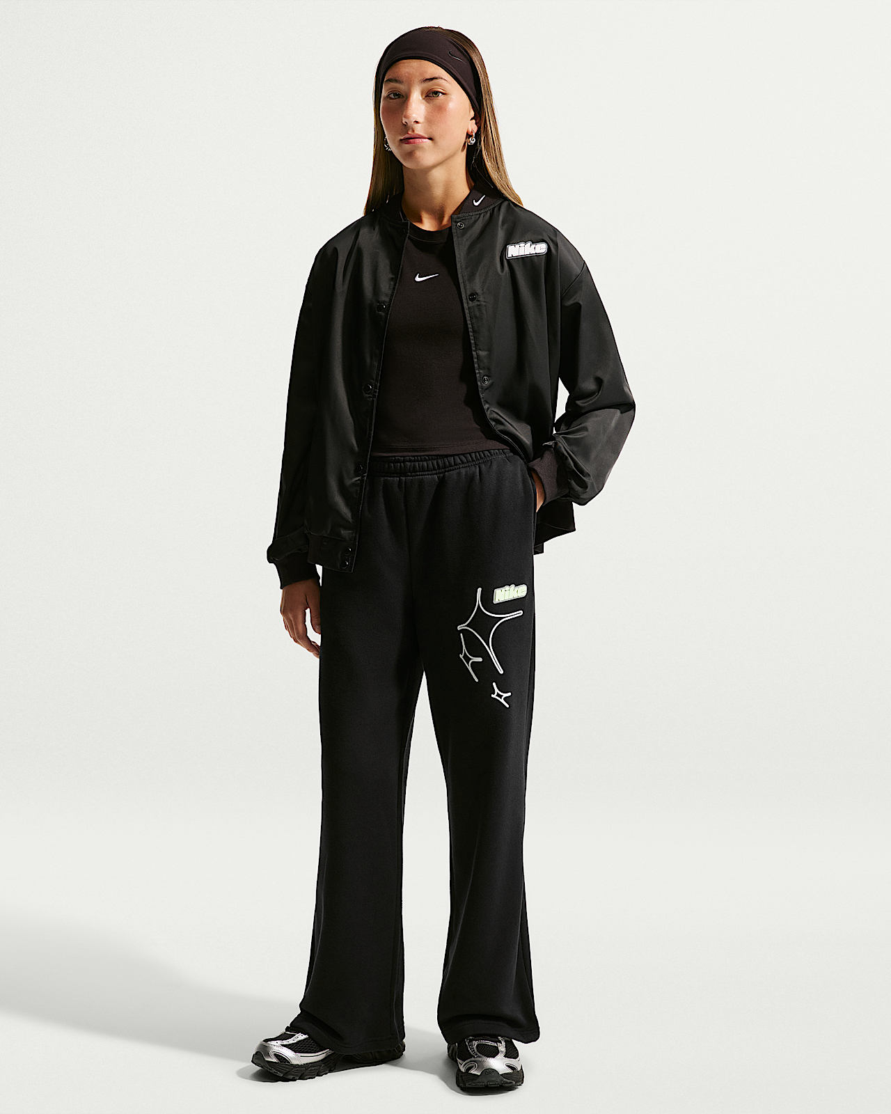 Детские  Nike Sportswear Studio Big Kids' (Girls') Open-Hem Pants