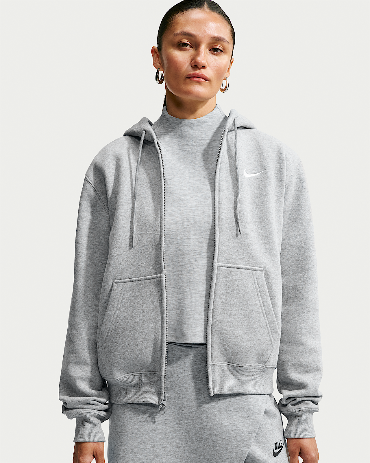 Женское худи Nike Studio Fleece Medium Weight Full-Zip Hoodie