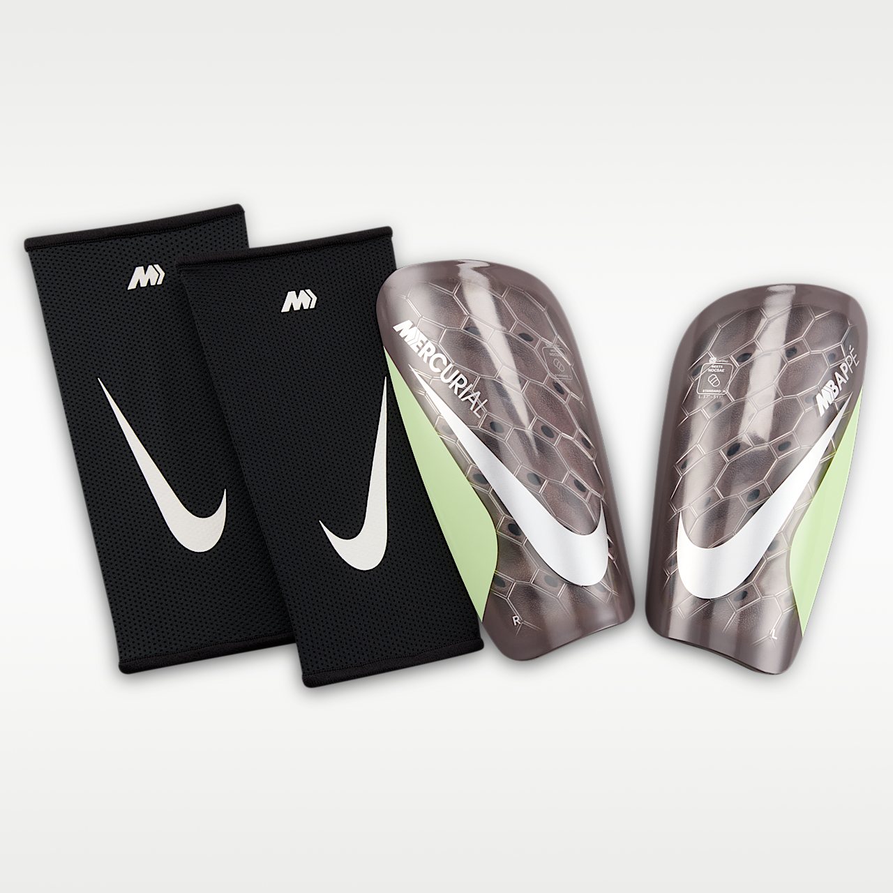 Nike Mercurial Lite "Kylian Mbappé" (Malt/Barely Volt/Metallic Silver)