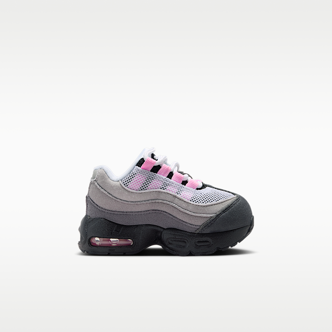 Nike  sneaker Zwart/Wit/Medium Grey/Pink Foam