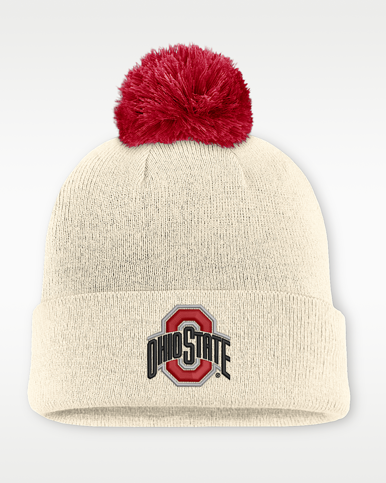Женские  Ohio State Campus Prep Script Nike College Cuffed Pom Beanie