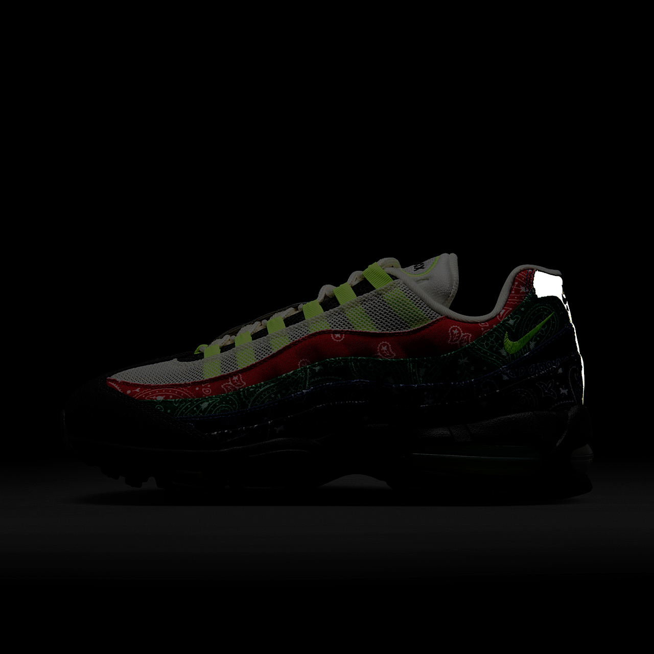 Nike Air Max sneaker Sail/University Red/Sport Green/Volt
