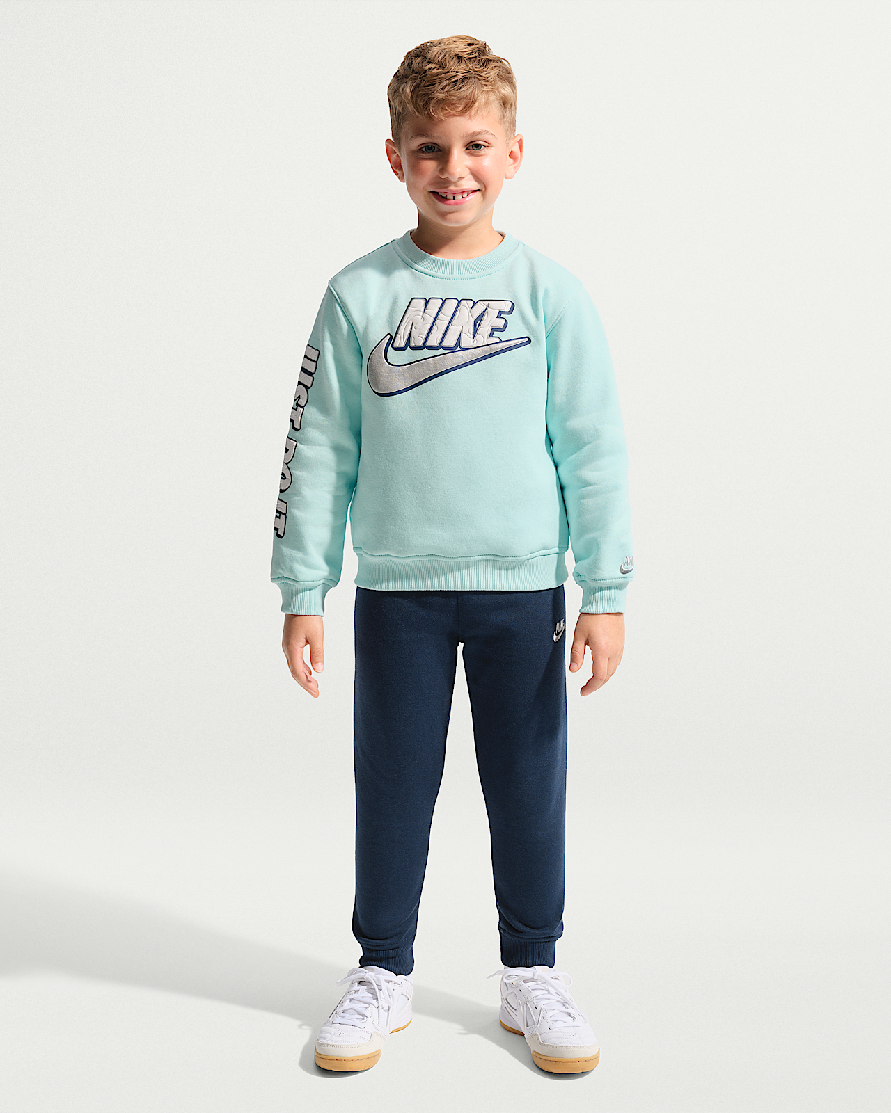 Детские  Nike Sportswear Little Kids' Frosted Futura 2-Piece Crew Set